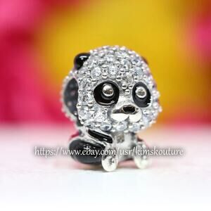 Pandora Cute Panda Bear Sparkling Charm 790771C01